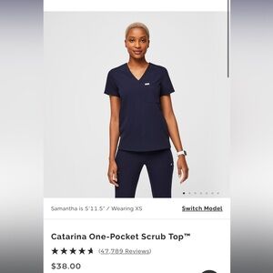 Figs Catarina one pocket scrub top